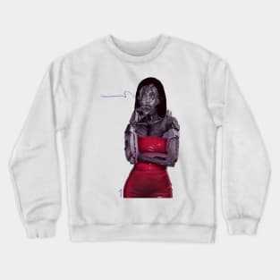 Red woman Crewneck Sweatshirt